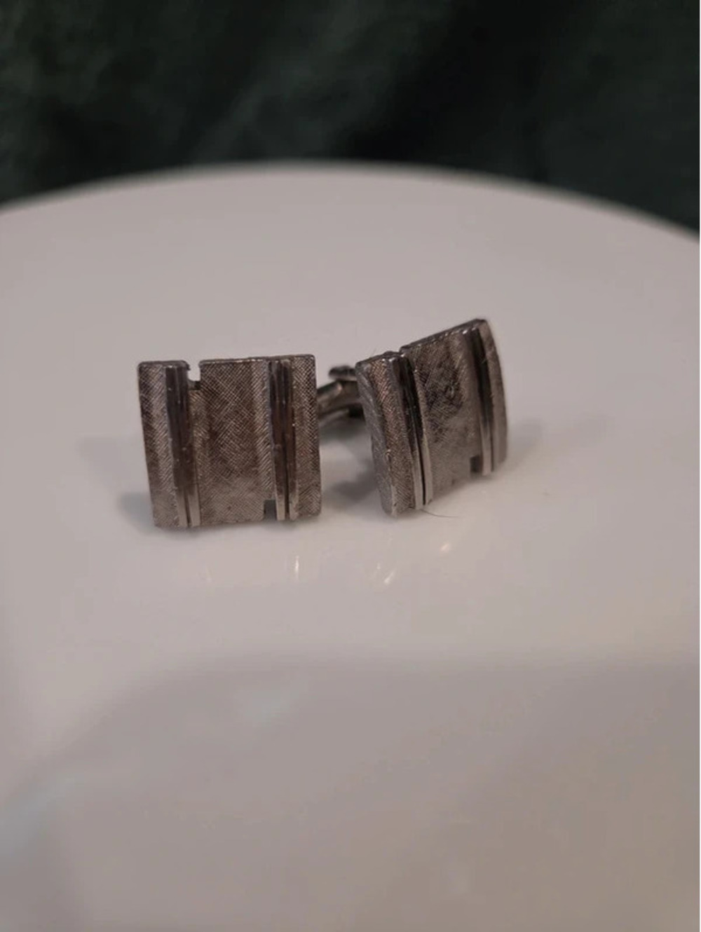 Silvertone cufflinks